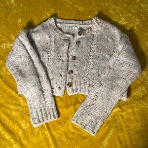 Double Zero Colorful Confetti Half Length Cardigan Women Size Lovely Large